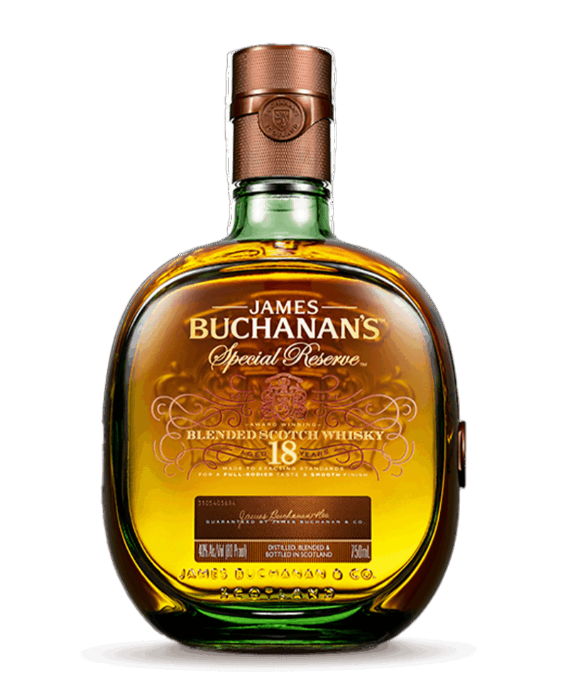 Whisky Buchanan's 18 Años Special Reserve es un whisky escocés blended premium, envejecido por dieciocho años en barricas de roble, a menudo ex-jerez.