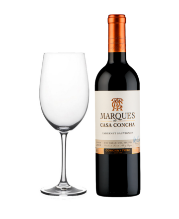 Vino Marques De Casa Concha Merlot Botella - 750ml - Gratis Copa