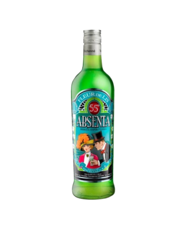 Absenta Fleur de Lis es un licor anisado de color verde intenso, conocido popularmente como "el hada verde". Su sabor es fuerte y característico, con notas amargas y anisadas. 