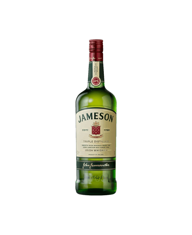 Whiskey Jameson Irish es el whisky irlandés blended más vendido del mundo, famoso por su suavidad excepcional. Se distingue por ser triple destilado.