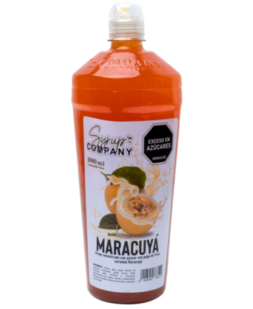 Concentrado Syrup Company Maracuyá es es un producto elaborado a base de Maracuyá frescas, ideal para preparar una gran variedad de bebidas y postres.