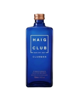 Whisky Haig Club ClubMan es un whisky escocés single grain moderno y elegante, conocido por su estilo suave y dulce con notas de vainilla y caramelo.