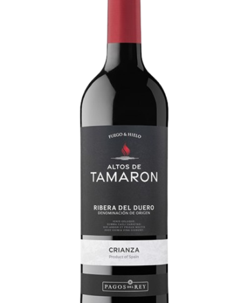 Vino Altos de Tamarón Crianza Ribera del Duero es un vino tinto español de la región de Ribera del Duero, elaborado principalmente con la uva Tempranillo.