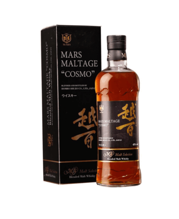 Whisky Mars Maltage "Cosmo" es un blended malt whisky japonés producido por la destilería Shinshu Mars, ubicada a los pies de los Alpes del Sur de Japón.